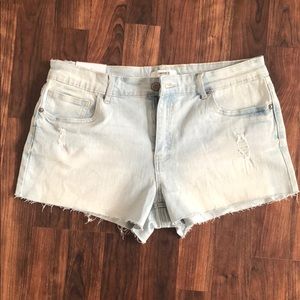 Forever 21 Low Rise Denim Shorts